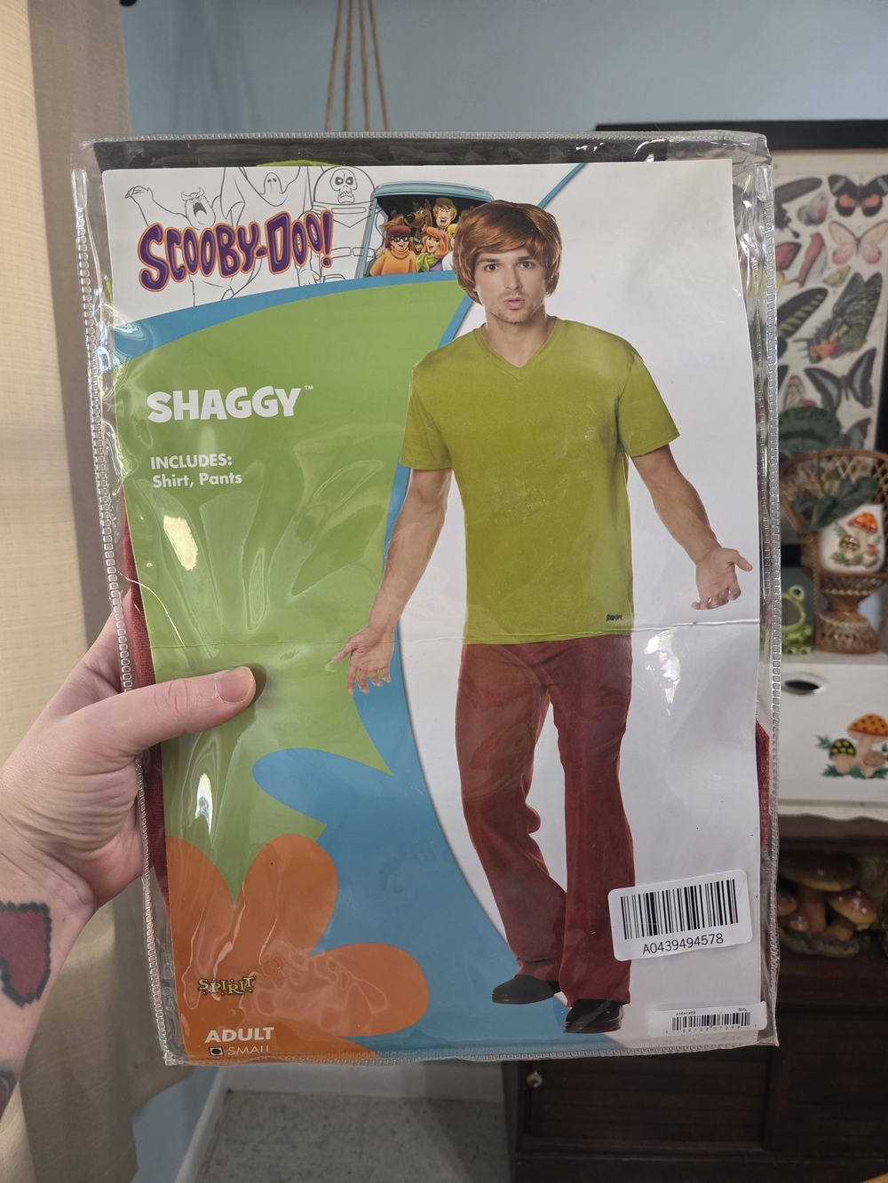 Spirit Halloween Scooby-Doo Shaggy Adult Costume New in Bag Size Small